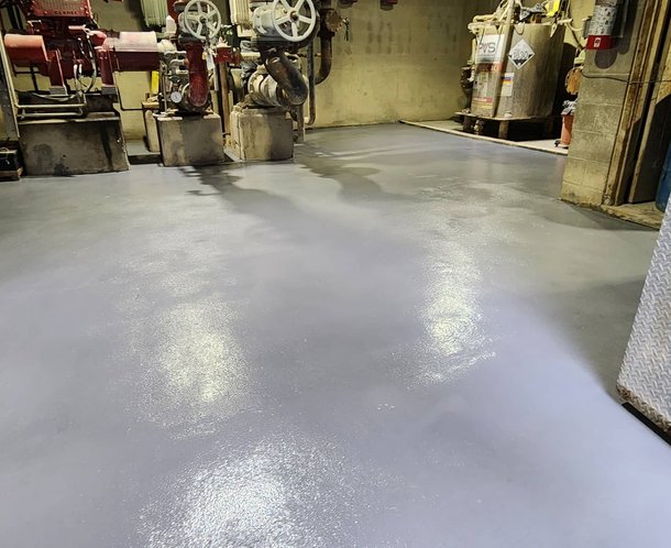 concrete restoration by pool